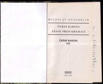 Miloslav Švandrlík: Černí baroni  - Těsně před kremací