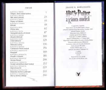 J. K Rowling: Harry Potter a kámen mudrců – DOTISK 1. VYDÁNÍ
