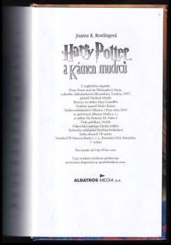 J. K Rowling: Harry Potter a kámen mudrců