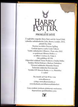 J. K Rowling: Harry Potter a prokleté dítě