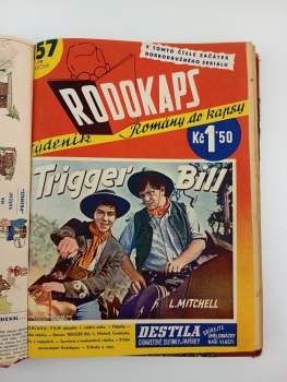 George Owen Baxter: KONVOLUT ROMÁNY DO KAPSY - RODOKAPS 10 Čísel: III. + IV. Ročník (152- Zlaté ostruhy, 151- Údolí pomsty, 155- Štvaní jezdci, 157- Trigger Bill, 158- Letadla nad sopkou, 159- Uštknutý Jones, 161- V pustinách arizonských, 162- Cesta k severu, 163- Bílý indián, 164- Stříbrná poušť)