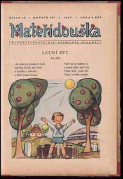 Miloš Holas: Mateřídouška, KOMPLETNÍ ROČNÍK III.