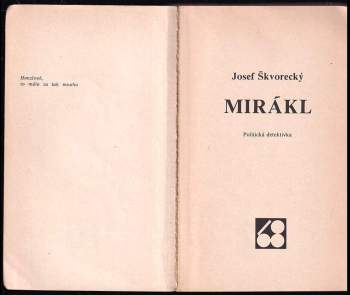 Josef Škvorecký: Mirákl