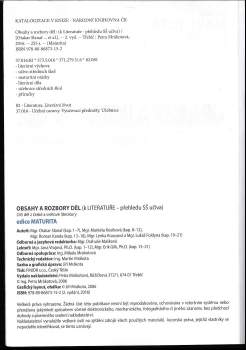 Otakar Slanař: Obsahy a rozbory děl