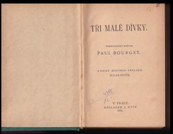 Paul Bourget: Tři malé dívky