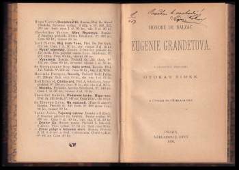 Honoré de Balzac: Vybrané povídky + Dvě novelly od Prospera Mériméa + Eugenie Grandetová