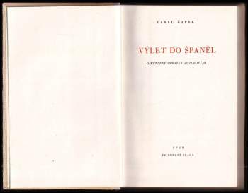 Karel Čapek: Výlet do Španěl